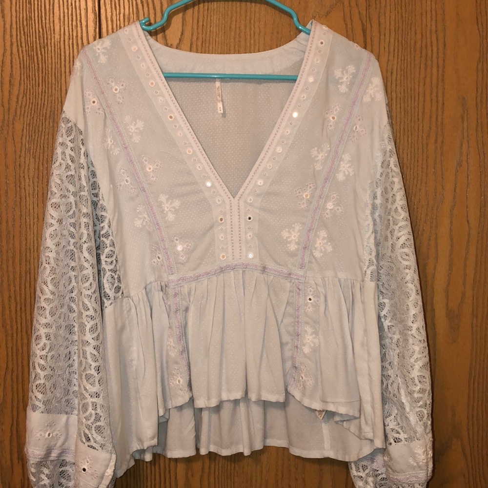 Free People flowy pirate shirt